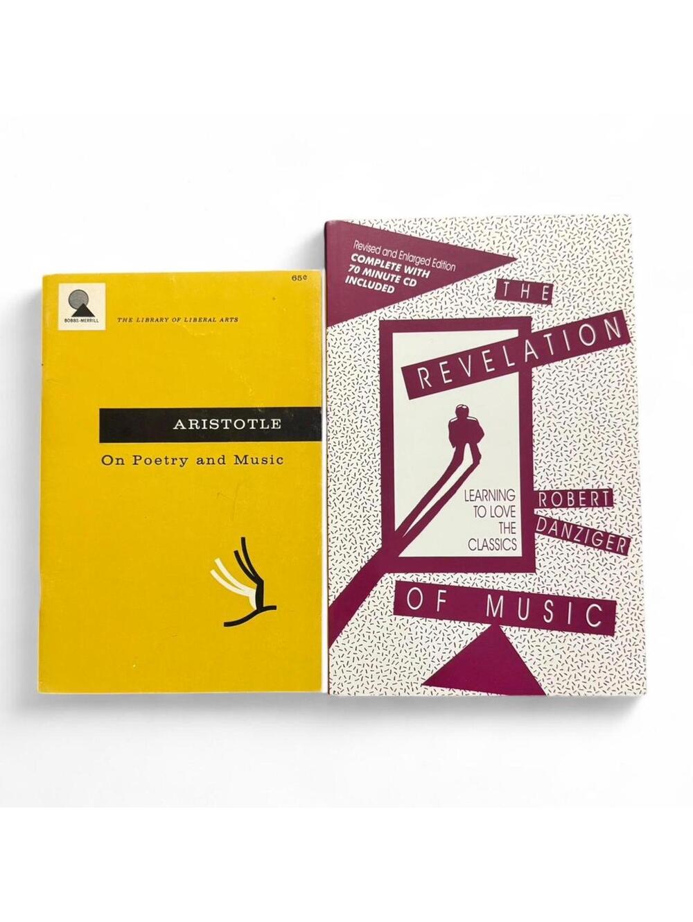 Vtg Music Book Bundle The Revelation of Music & Aristotle on Poetry and Music